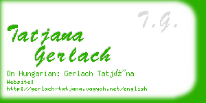 tatjana gerlach business card